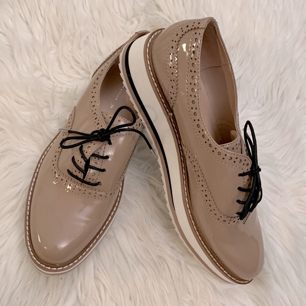 Zara Patent Oxfords